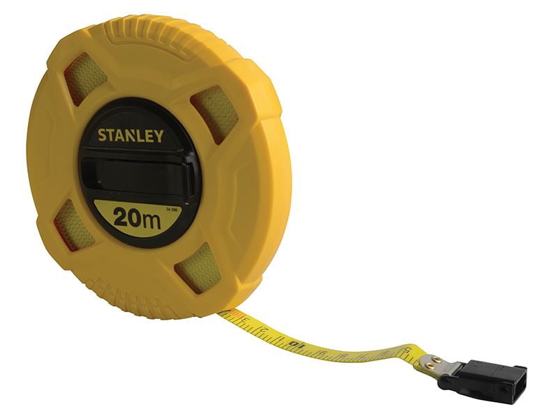 STANLEY® - Closed Case Fibreglass Long Tape 20m (Width 13mm)