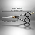 thumbnail image 3 of BRV MEN Professional Mustache & Beard Trimming Scissors - 5.5" | High Carbon Stainless Steel & Hammer Forged Mustache Scissors | Razor Sharp Facial Hair Trimming Shears (RIGHT HANDED - Silver), 3 of 7