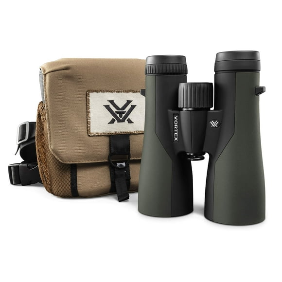 Vortex Optics Crossfire HD 12x50 Binoculars - HD Optical System, Tripod Adaptable, Rubber Armor, Waterproof, Fogproof, Shockproof, Included GlassPak - Unlimited, Unconditional Warranty