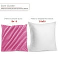 thumbnail image 3 of Nestl Velvet Throw Pillow Covers Solid Square Soft Decorative Pillow Cover for Sofa, 16" x 16", Light Pink, Pack of 4, 3 of 8