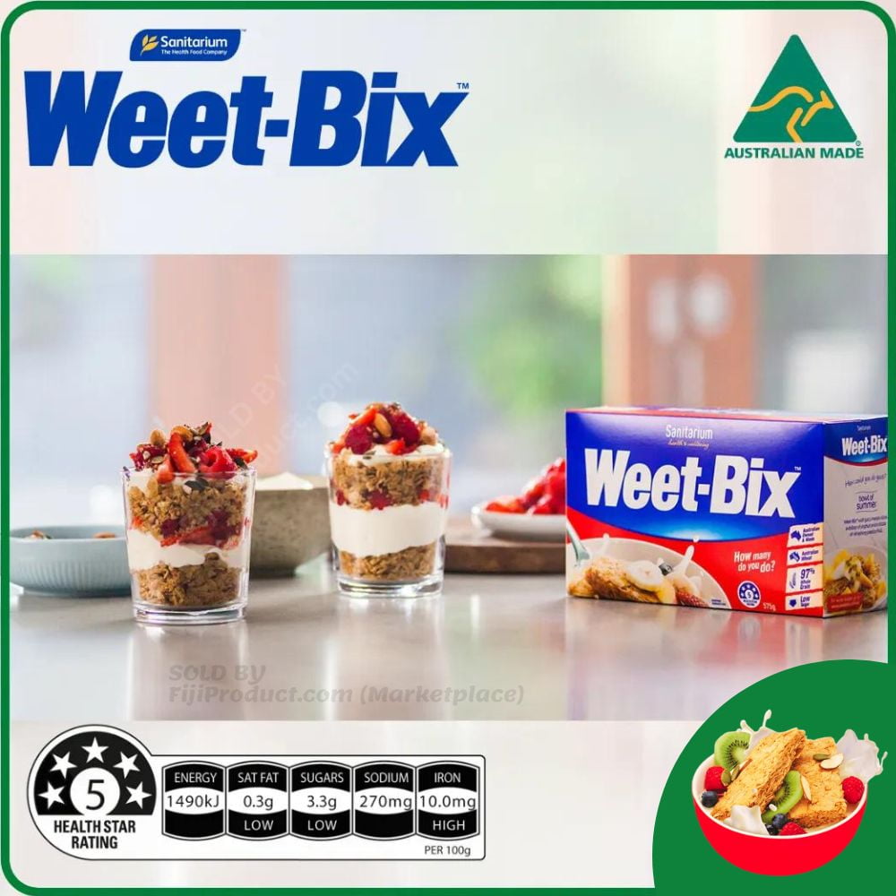 Sanitarium Weet-Bix® Australia's No.1 Original Breakfast Cereal, Goodness and energy of wholegrain wheat ...