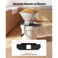 thumbnail image 5 of KFFKFF Manual Grain Mill with Adjustable Barley Crusher, Homebrew Malt Grinder for Wheat Beer Brewing - Features 2 Stainless Steel Rollers, 1.06 Gallon Hopper, and Durable Metal Base Plate, 5 of 9