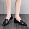thumbnail image 6 of Seffadzy Women's Flat Shoes Soft Sole Cutout Breathable Lightweight Casual Flats Comfortable Slip Black 35, 6 of 7