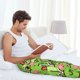 thumbnail image 5 of Balery Cute Green Frog Pantalones de pijama para hombre, pijama ultraligero, pantalón de descanso-X-Large, 5 of 6