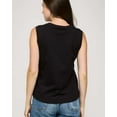 thumbnail image 5 of Real Essentials 5 Pack: Women's 100% Cotton V-Neck Sleeveless Tank Top Basic Ladies Casual Shirts (Available In Plus Size), 5 of 5