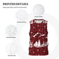 thumbnail image 3 of Naloa Christmas Tree Buffalo Plaid Basketball Jersey Reversible Men's Mesh Athletic Sports Shirts Training Practice S-4XLSmall, 3 of 6
