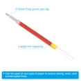 thumbnail image 4 of Uxcell 110mm Roller Pen Refills Red Gel Ink Pen Refill, Transparent Rod 100 Pcs, 4 of 5