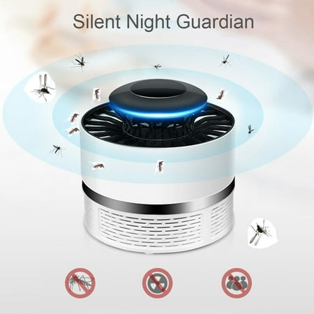 Top Knobs Electric Mosquito Insect Killer/mosquito trap/Bug Zapper with 360 Degrees LED Trap Lamp,Strong Built in Suction Fan,USB Power Supply,Chemical-free and Quiet for