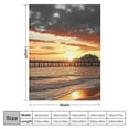 thumbnail image 4 of Pratyus Sunset Print Throw Blanket for Bed Sofa Living Room Decor All Seasons Lightweight Blanket 60x80in, 4 of 6