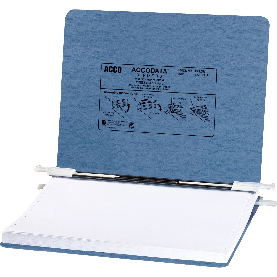 ACCO Presskarton Berichtsmappe – Schwarz, Mit Tyvek-Scharnieren, 50 % Recycelt