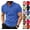 24# Blue, variant on Men's Polo Shirt Causal Short Sleeve Solid Color Pocket Stylish Shirts Workout Golf Sports Tees Slim Fit Business Summer Tops Light Gray 3XL