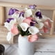 thumbnail image 5 of Ramo de flores artificiales de lirio de cala FloreceBien para boda, despedida de soltera, decoración del hogar, lirio de cala artificial, 10 unidades, 5 of 5