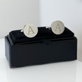 thumbnail image 2 of BodyJ4You 2PC Cufflinks Engraved Personalized Initials Letter P Formal Button Shirt Gift Box Set, 2 of 6