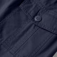 thumbnail image 6 of Men's Cotton Cargo Shorts, Elastic Drawstring Waist with Multi-Pockets, Casual Everyday Shorts for Men Athletic Casual Shorts Dark Blue 3XL, 6 of 8