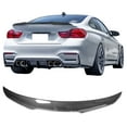thumbnail image 2 of Ikon Motorsports Trunk Spoiler Compatible With 2015-2020 BMW F82 M4 Coupe, V Style Rear Deck Lid Wing Real Carbon Fiber Tail Boot Trim Lip, 2 of 8