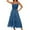 Blue, variant on Women's Trendy Summer Maxi Dress Spaghetti Strap Smocked Tiered Ruffle Boho A Line Beach Casual Flowy Long Dresses