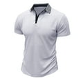thumbnail image 2 of Birdeem Chemises pour Hommes Mode Décontractée Manches Courtes Rayures Col Rabattu Chemise à Boutons Blouse, 2 of 12