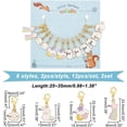 thumbnail image 2 of 24 Pcs Meteor/Rabbit/Cloud Stitch Markers Pearl Beads Enamel Crochet Stitch Marker Charms Removable Lobster Clasp Locking Stitch Marker, 2 of 6