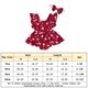 thumbnail image 2 of Falda Vestido mameluco para niñas pequeñas, 2 uds., monos fruncidos, vestido, ropa de bebé a la moda Ygjytge Vino rojo T 3/6M para Niña, 2 of 7