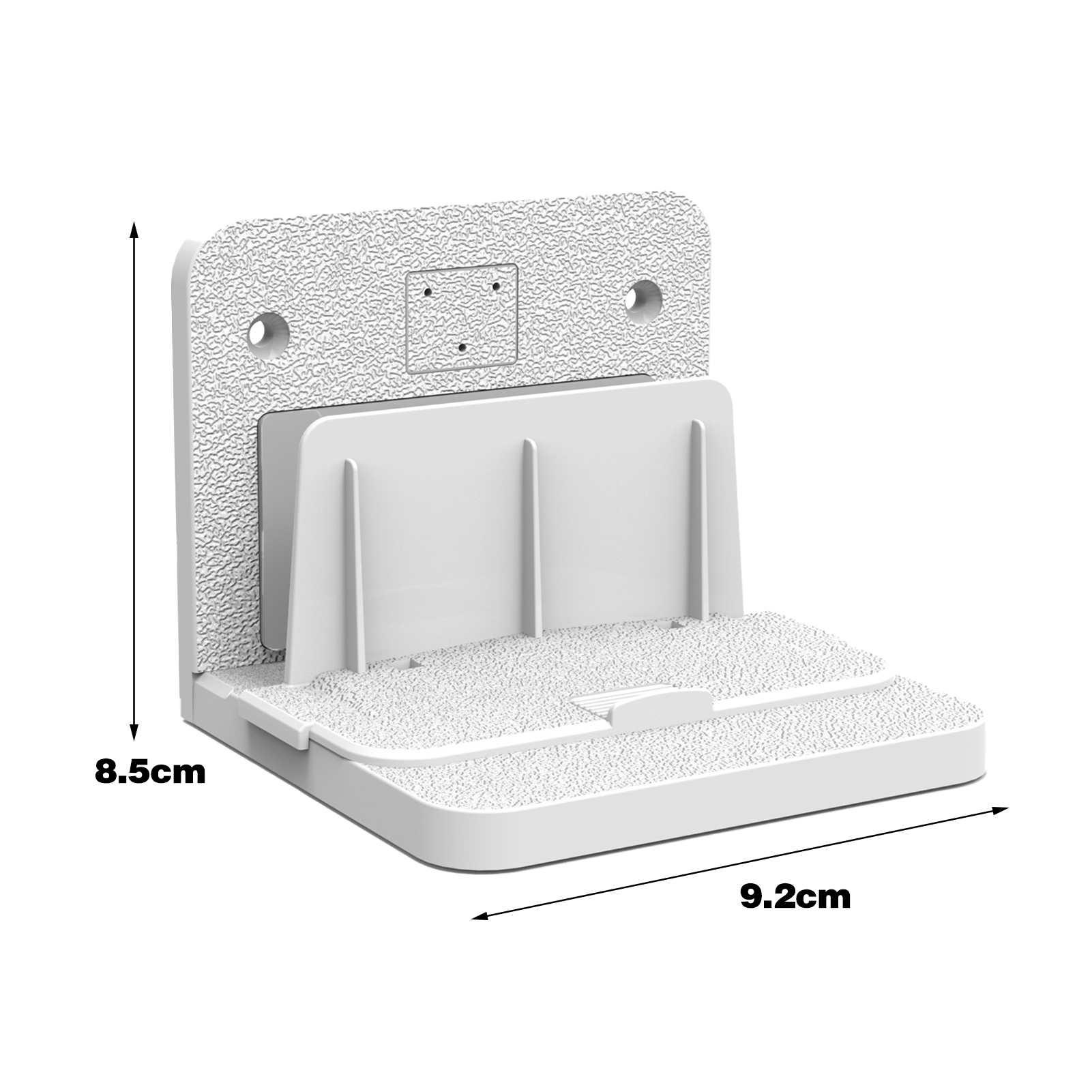 Lifetechs Wall Mount TV Box Mounting Bracket with Hidden Storage Easy Install Organize Power Strip TV Box WiFi Holder