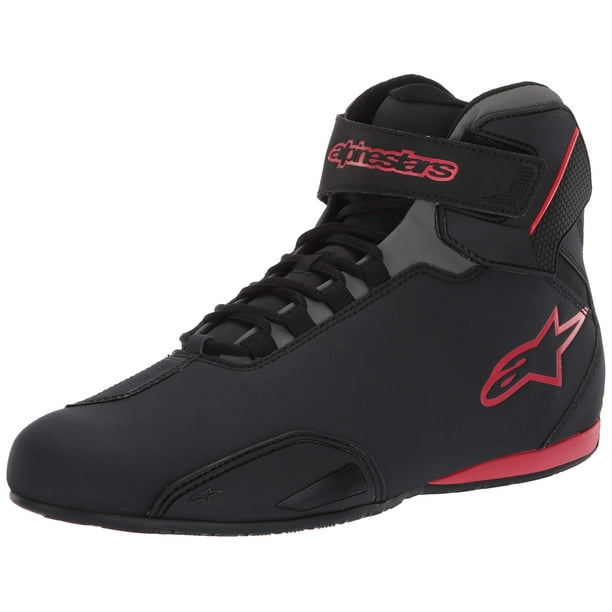 Zapatillas de moto Alpinestars Sektor para hombre negro/gris/rojo
