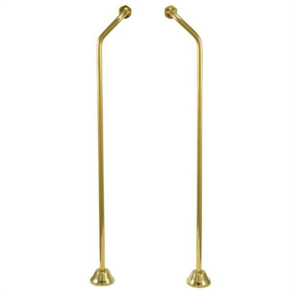 Elements Of Design Ds472 Double Offset Water Supply Lines - Brass