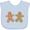 Blue, variant on Inktastic Twin Gingerbread Boy and Girl Co Boys or Girls Baby Bib