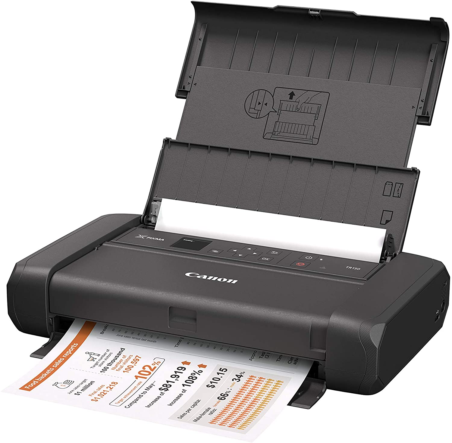 Canon Pixma TR150 Wireless Mobile Printer With Airprint And Cloud Compatible,  Black