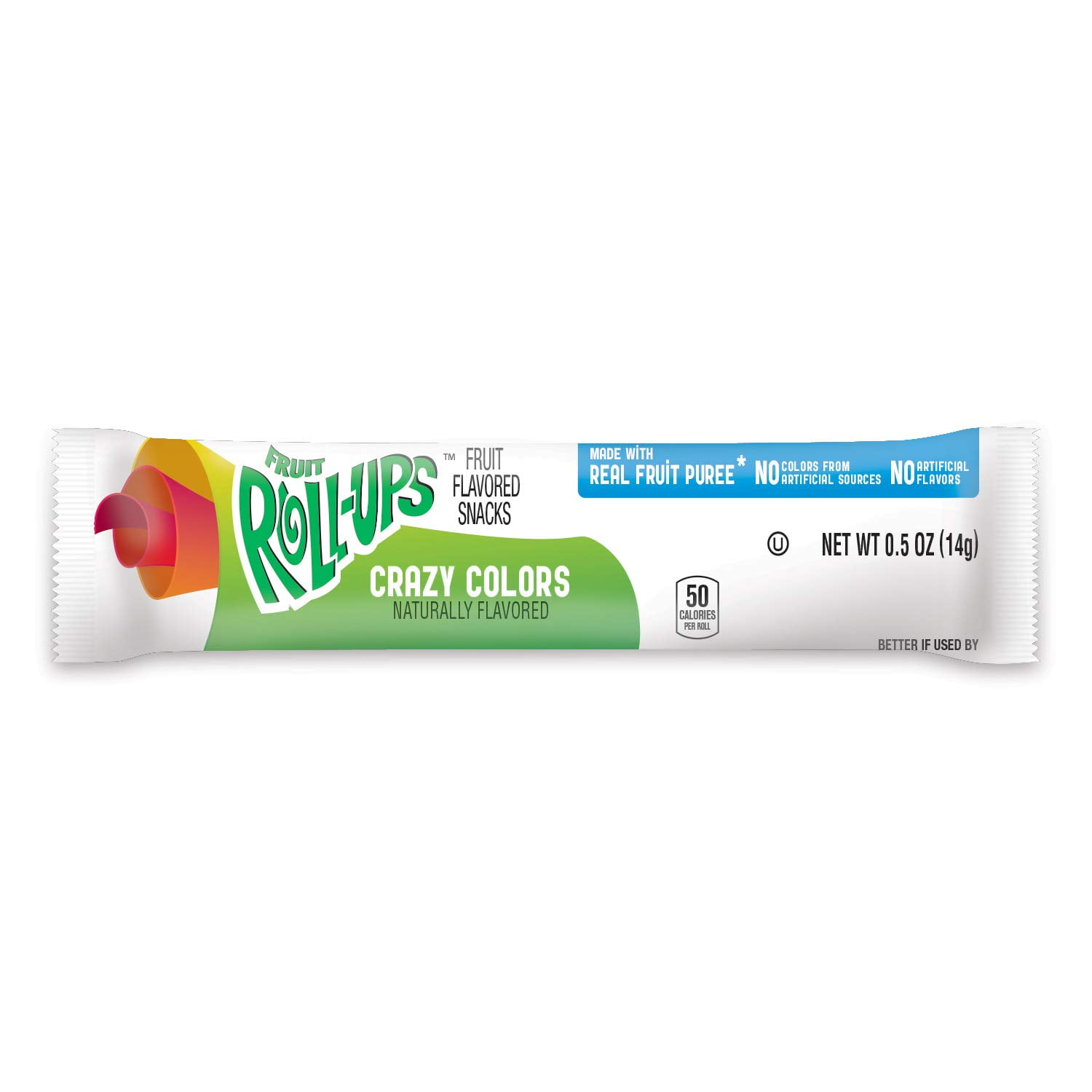 Fruit Roll Crazy Colors, 0.5-Ounce Packets (Pack of 96) - Walmart.com