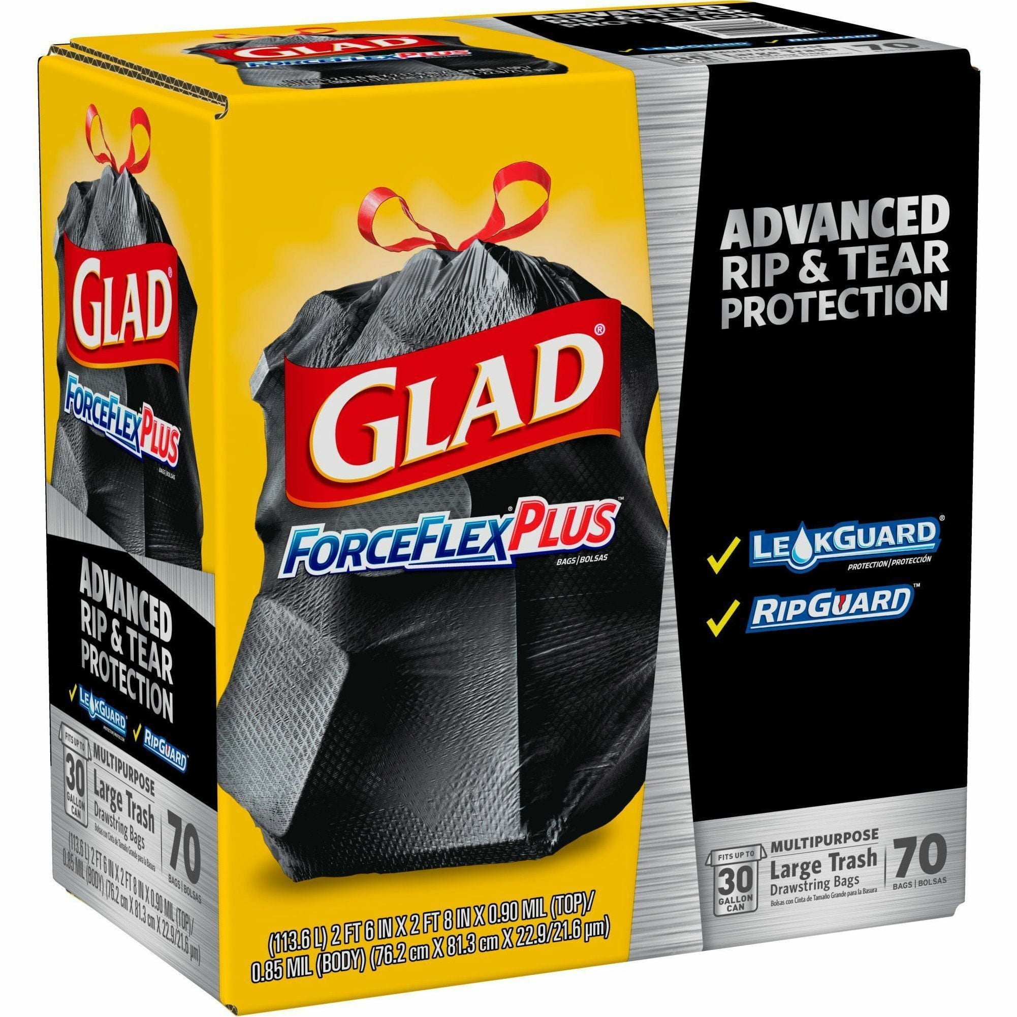Glad® Guaranteed Strong Large Drawstring Trash Bags, 30 Gallon, 15 Count, Shop