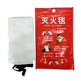 thumbnail image 5 of 1x Emergency Fire Blanket Quick Release In Case For Home 1mx1m Office UK ``` D7T3, 5 of 6