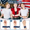 thumbnail image 4 of Elainilye 4th of July Snap Slap Party Bracelet, Patriotic Wristband Accessories, Fun Independence Day Favors for Kids Parties, School Events, Festive Occasion Decor, 4 of 6