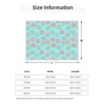 thumbnail image 5 of Uemuo Colorful Sweet Donuts Printed Throw Blanket for Couch, Fluffy Fuzzy Blankets for Bed, Sofa, Cozy Flannel Faux Fur Blanket-60"x50", 5 of 6