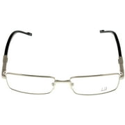 Dunhill Eyeglasses Frames Men DU91 01A Shiny Palladium Black Rectangular Size: Lens/ Bridge/ Temple: 54-16-140