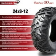 thumbnail image 2 of 2000-2017 Honda Fourtrax Rancher front ATV tire set 24x8-12 24x8x12 6PR, 2 of 8