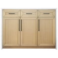 thumbnail image 4 of Kitchen Bath Collection Palisade 48" Modern Wood Kitchen Island in Blonde, 4 of 10