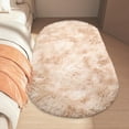 thumbnail image 5 of RBCKVXZ Soft Fluffy Bedroom Rugs, 31.5x47.2in Oval Beige Fluffy Rugs for Bedroom,Small Throw Rugs, Kids Room Carpet Modern Shaggy Area Rugs Home Decor, 5 of 9