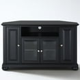 thumbnail image 3 of Pemberly Row Traditional Solid Wood Corner TV Stand for TVs up to 48" in Black, 3 of 6