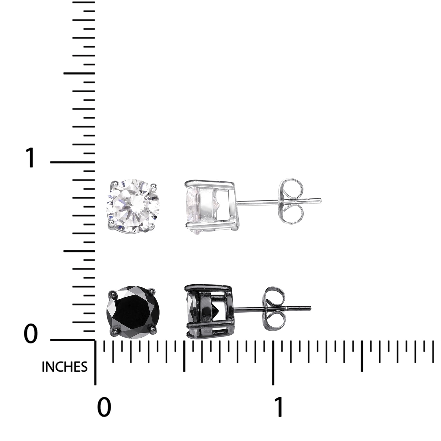 Kohls black clearance diamond stud earrings