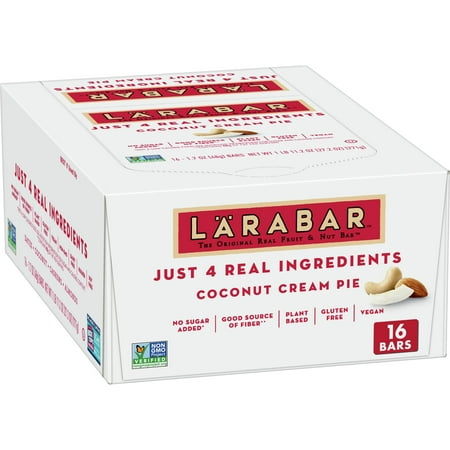 Larabar Coconut Cream Pie, Gluten Free Vegan Fruit & Nut Bar, 16 Ct