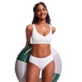 thumbnail image 3 of Top de Bikini CRZ YOGA con Tirantes Anchos en V Blanco XL, 3 of 4