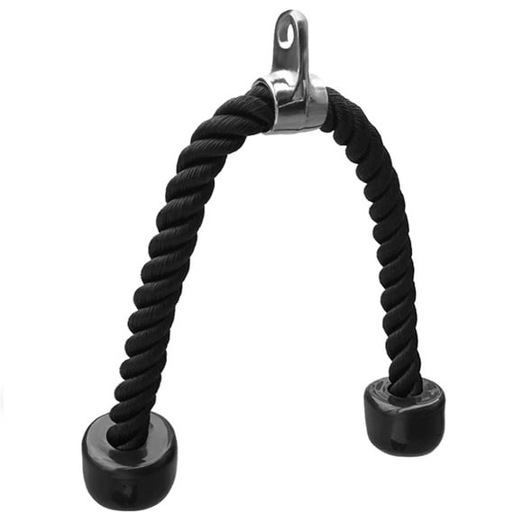 Amdohai Training Pull Down Rope Triceps Push Down Rope 27IN Non Slip Cable Attachment for Gym