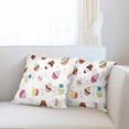 thumbnail image 6 of Cushion Throw Cover Cartoon Delicious Cupcakes Colorful Sweet Berries Chips Chocolate for Home Decor,Pillow Cases for Couch Bedroom Living for Women Men 18X18 Inch Pack of 2, 6 of 6