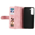 thumbnail image 5 of SaniMore for Samsung Galaxy S22 Plus 6.6" 2022 Case, Prumium Leather Zipper Wallet Card Slots Cash Pocket Flip Kickstand Lanyard Anti-drop Shcokproof Full Body Wrap Business Case, Rosegold, 5 of 12