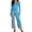 ☪131-Light Blue, variant on Nuoqisi Women's Long Sleeve Round Neck High Low Asymmetrical Irregular Hem Casual Solid Loose Fitted Tops Blouse Shirt Dress