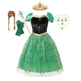 thumbnail image 1 of Frozen Anna vestidos niños princesa vestido niña Cosplay disfraz niños verano ropa cumpleaños carnaval bata fiesta vestido Disguise9-10T (etiqueta 150) Gao Jinjia LED, 1 of 2