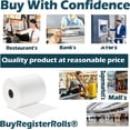 thumbnail image 2 of Rollos de papel térmico BuyRegister Rolls 80 mm x 70 m (10 rollos), 2 of 5