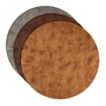thumbnail image 4 of Davanti Placemats - Vegan Leather Rnd Blonde Tobacco (Lt Brown) - Set of 4, 4 of 5