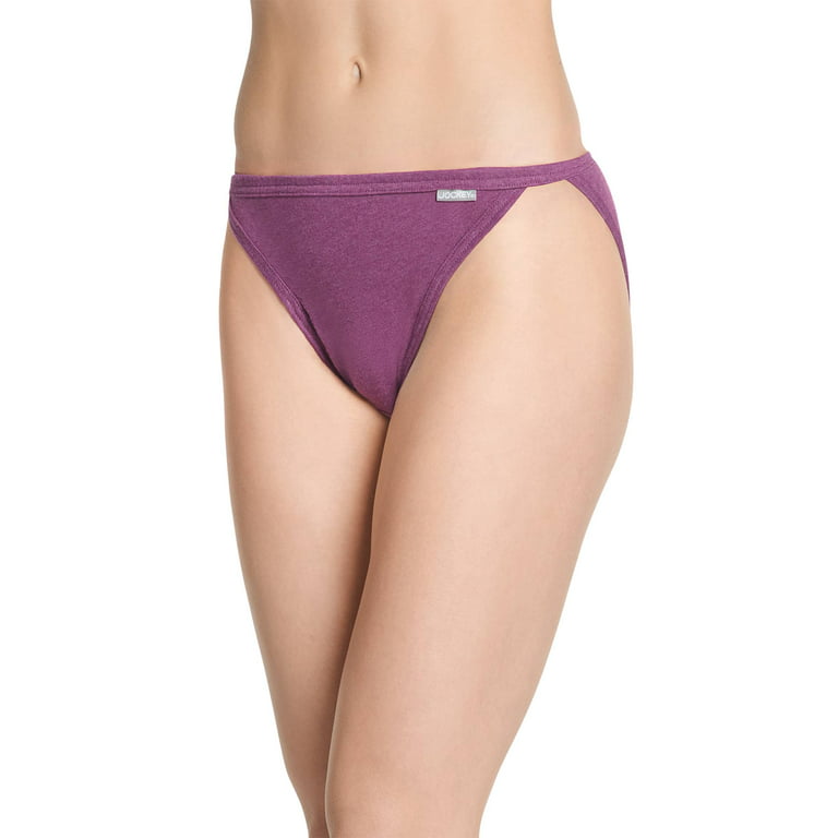 Jockey Women's Underwear Elance String Bikini - 6 Pack, Light, 4 at   Women's Clothing store