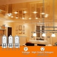 thumbnail image 2 of 20 bombillas halógenas G9, lámparas halógenas transparentes de 25 W regulables, blanco cálido de 2800 K para candelabros, colgantes, 2 of 5